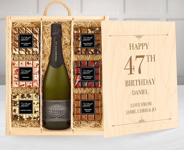 Birthday Large Personalised Chocolate Tasting Experience With Prosecco
